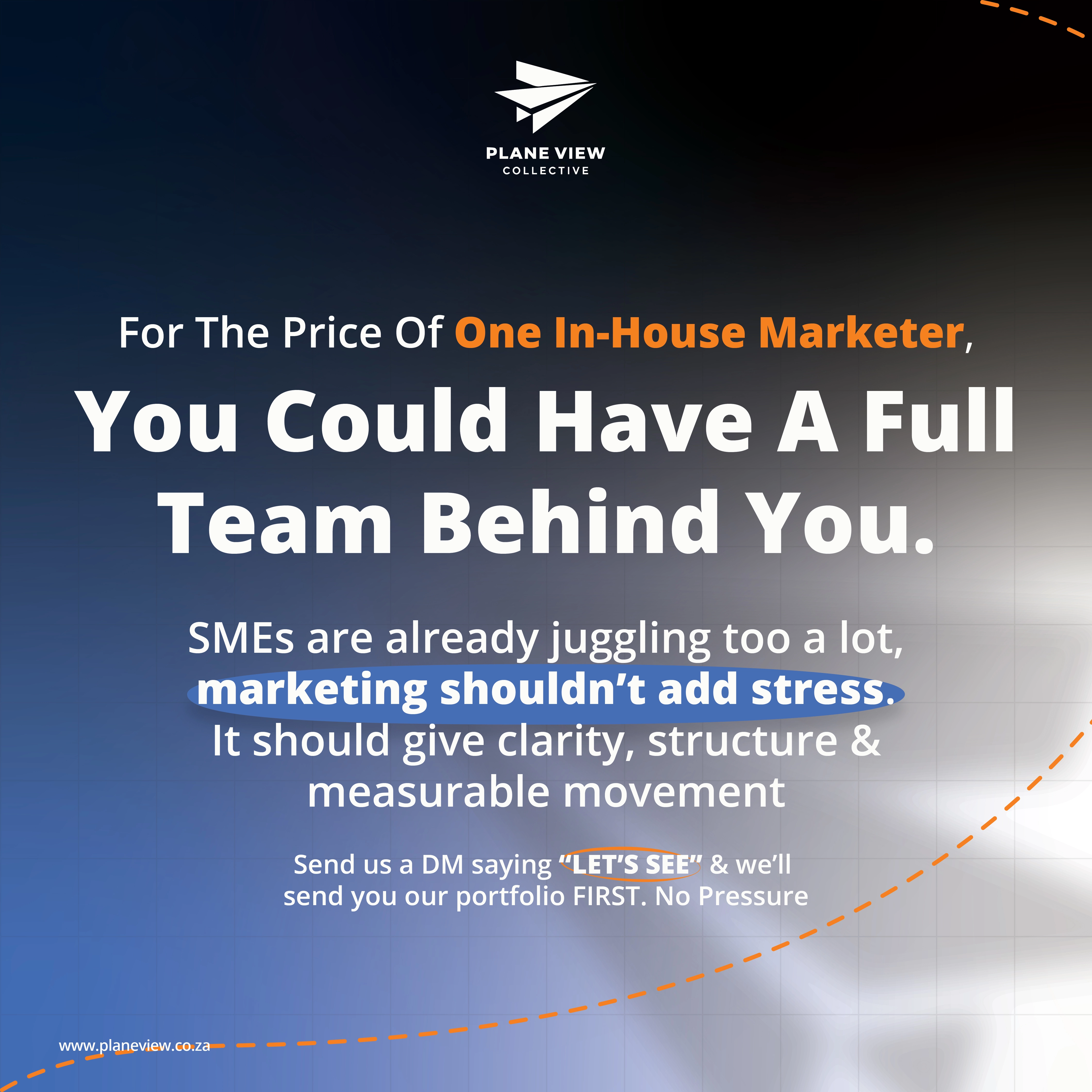 Plane View Collective marketing campaign series focused on business growth through strong marketing strategy. — image 4